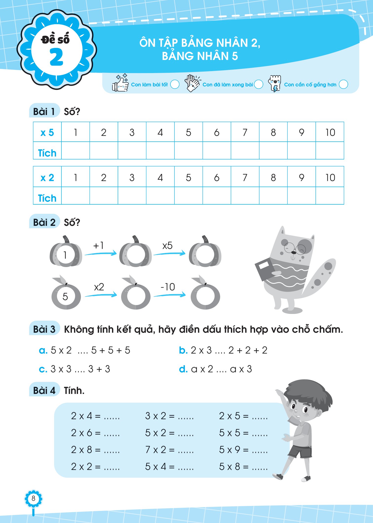 bộ đề ôn luyện và tự kiểm tra toán lớp 2 - tập 2 - Ảnh 8