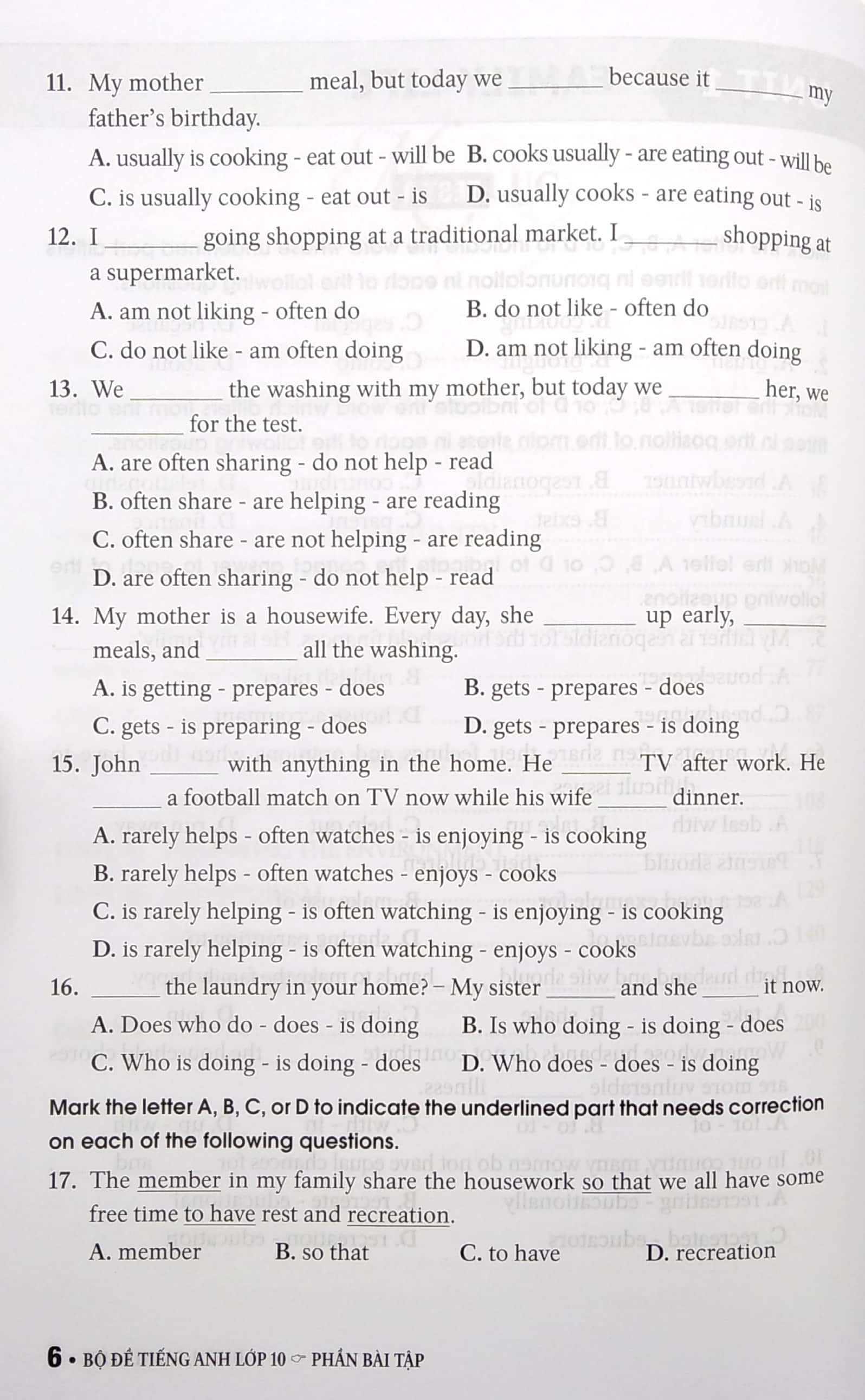bộ đề trắc nghiệm tiếng anh 10 - theo chương trình mới của bộ gd&đt (2021) - Ảnh 6
