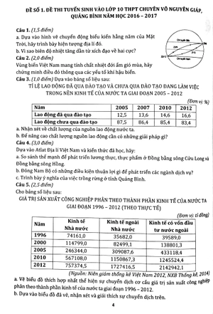 bộ đề tuyển chọn ôn luyện thi vào lớp 10 thpt chuyên - môn địa lí - Ảnh 5