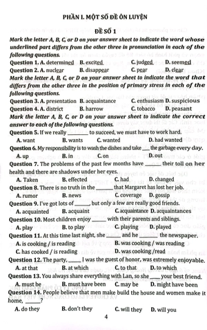 bộ đề tuyển chọn ôn thi tốt nghiệp bài thi thpt - môn tiếng anh - Ảnh 4