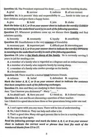 bộ đề tuyển chọn ôn thi tốt nghiệp bài thi thpt - môn tiếng anh - Ảnh 5