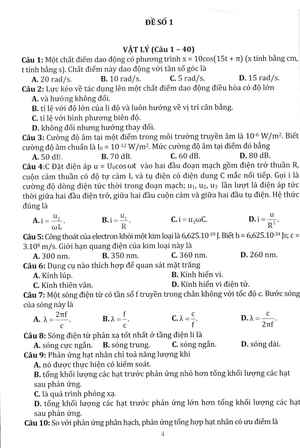 bộ đề tuyển chọn ôn thi tốt nghiệp thpt - bài thi khoa học tự nhiên - Ảnh 7