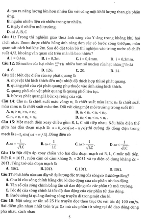 bộ đề tuyển chọn ôn thi tốt nghiệp thpt - bài thi khoa học tự nhiên - Ảnh 8