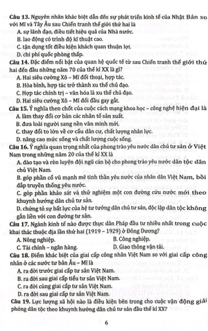 bộ đề tuyển chọn ôn thi tốt nghiệp thpt - bài thi khoa học xã hội - Ảnh 6