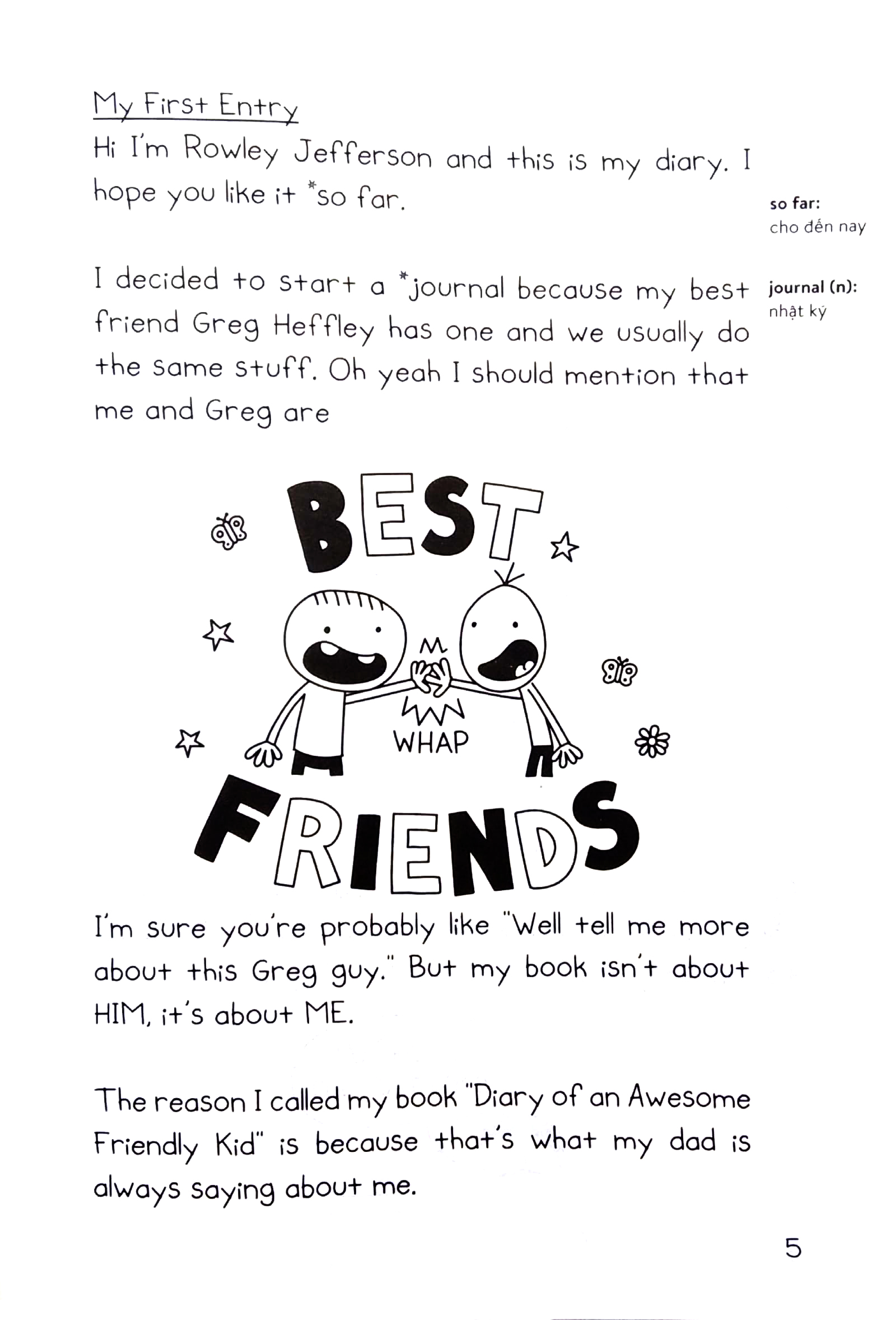 Bo
						
										
										Diary Of A Wimpy Kid - Nhat Ky Chu Be Nhut Nhat - Tap 1.1 - Rowley Jefferson - Song Ngu Viet-Anh - Ảnh 5