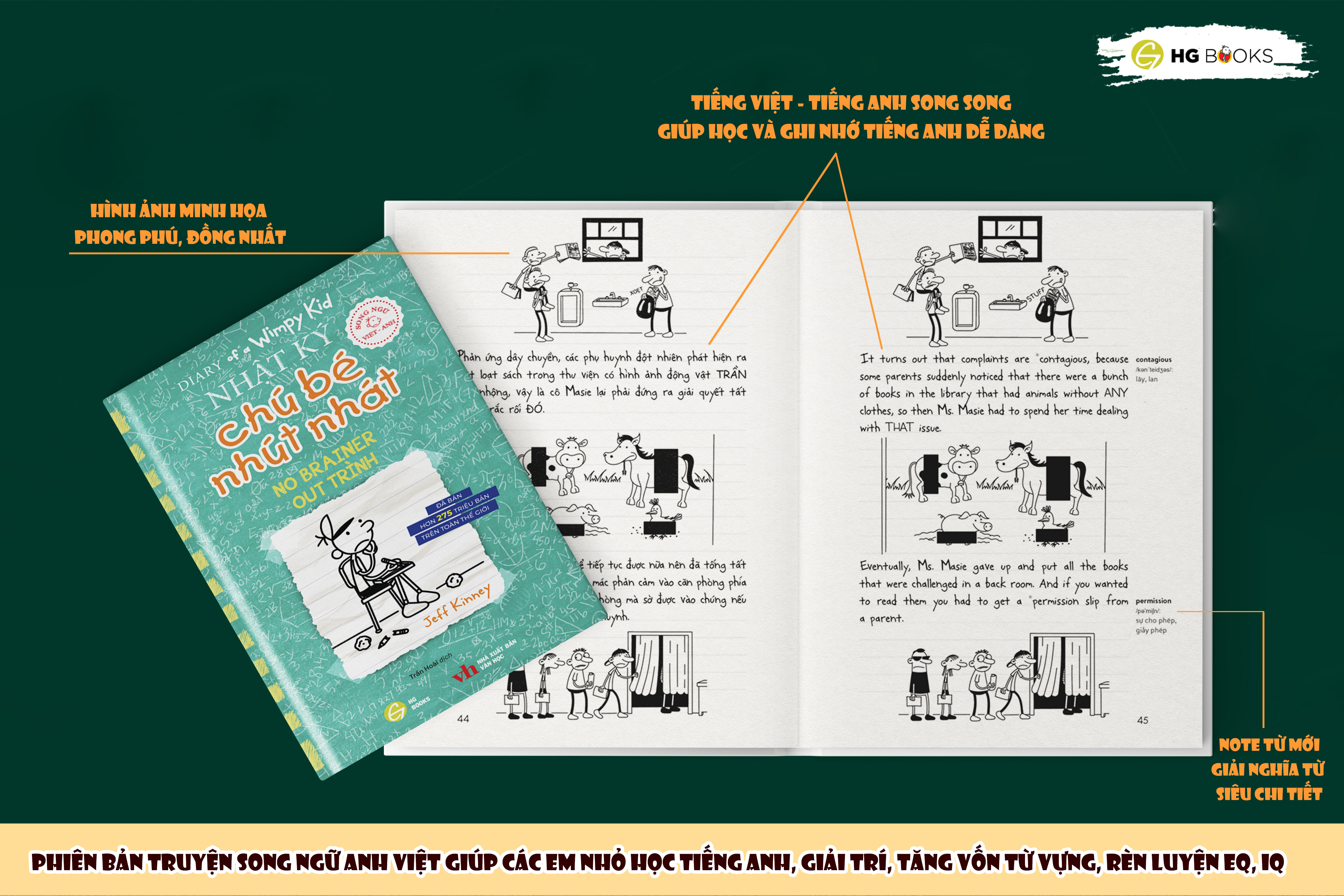 bộ diary of a wimpy kid - nhật ký chú bé nhút nhát - tập 18: out trình - no brainer (song ngữ việt-anh) - Ảnh 7