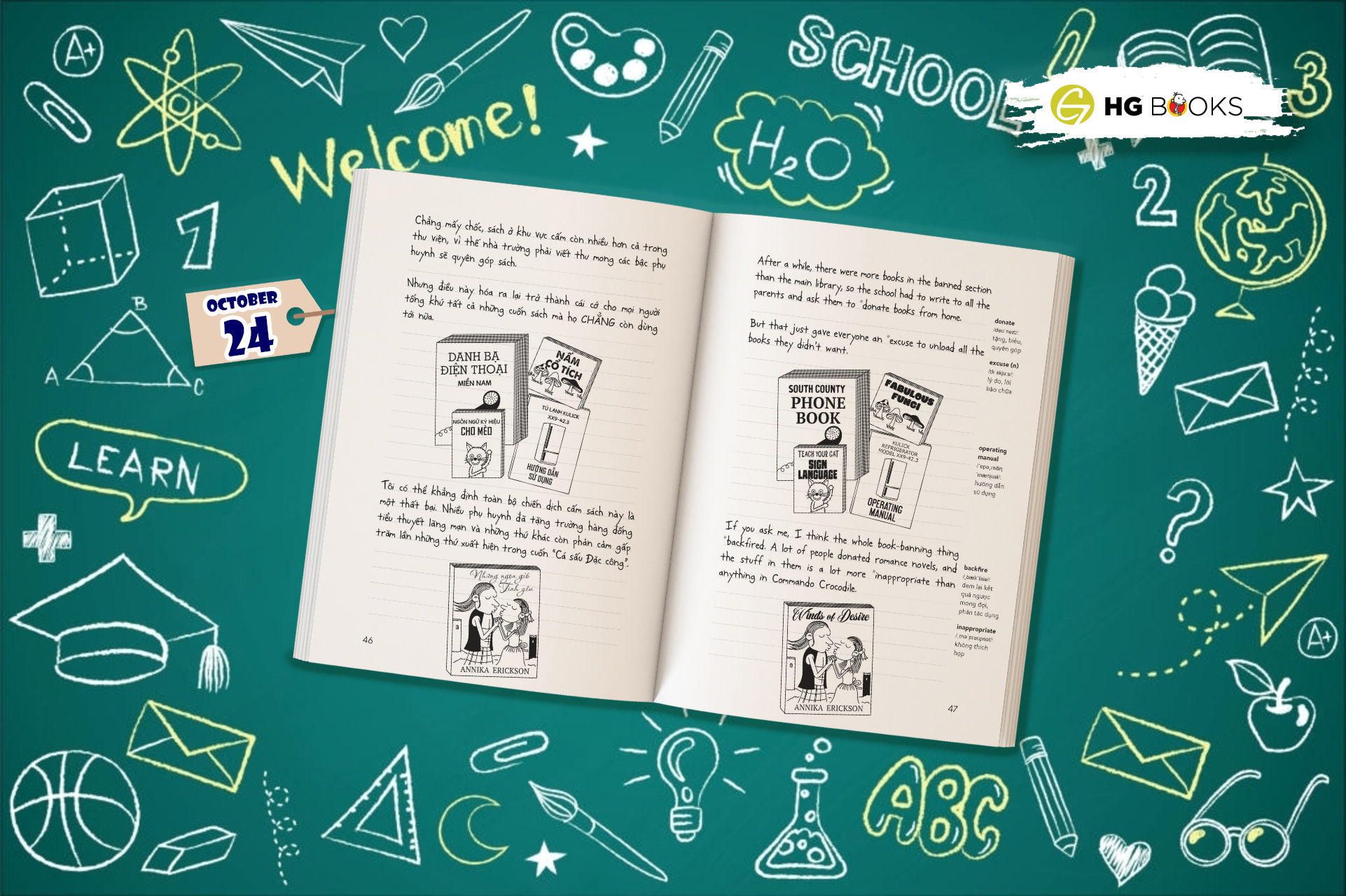bộ diary of a wimpy kid - nhật ký chú bé nhút nhát - tập 18: out trình - no brainer (song ngữ việt-anh) - Ảnh 8