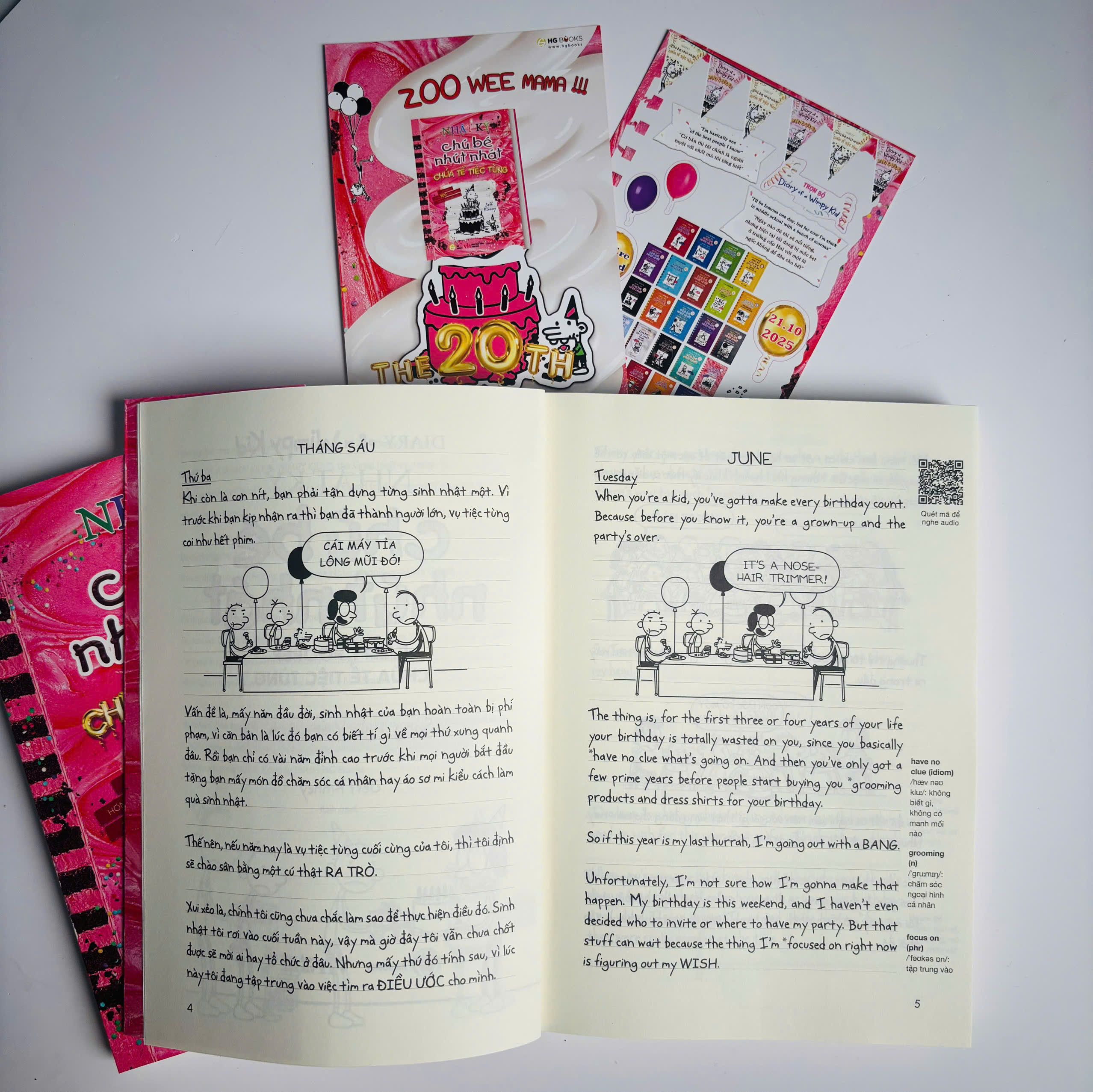 Bộ Diary Of A Wimpy Kid - Nhật Ký Chú Bé Nhút Nhát - Tập 20 - Chúa Tể Tiệc Tùng - Partypooper (Song Ngữ Việt-Anh) - Ảnh 7