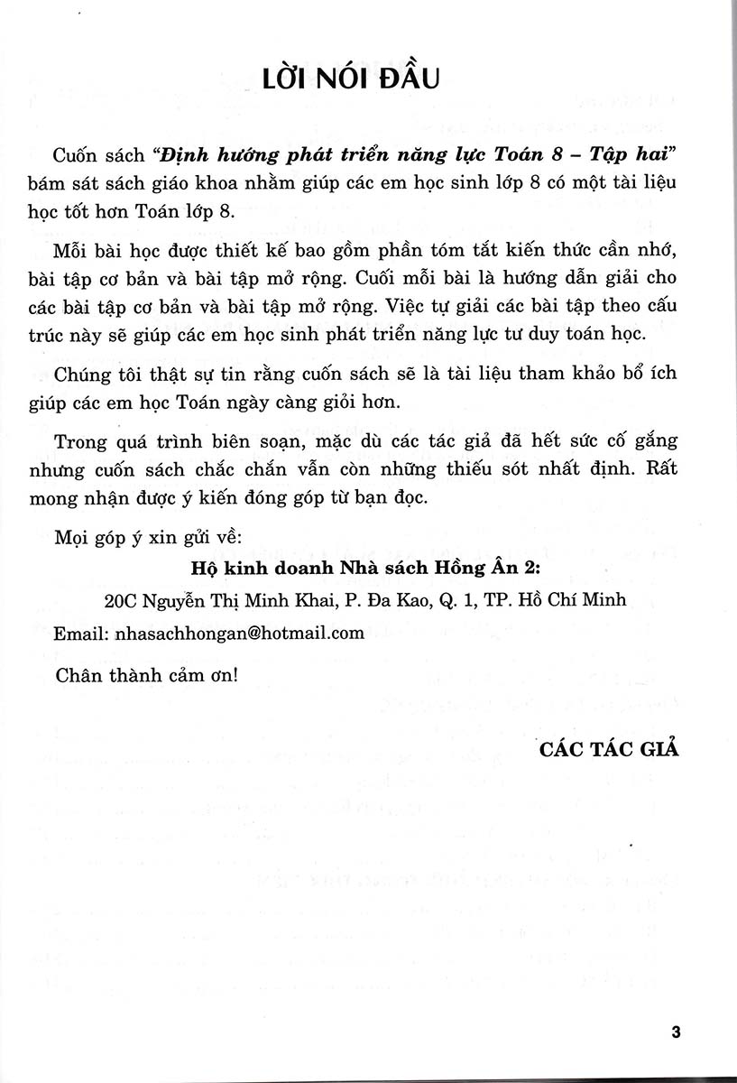 bộ định hướng phát triển năng lực toán 8 - tập 2 (bám sát sgk kết nối tri thức với cuộc sống) - Ảnh 3