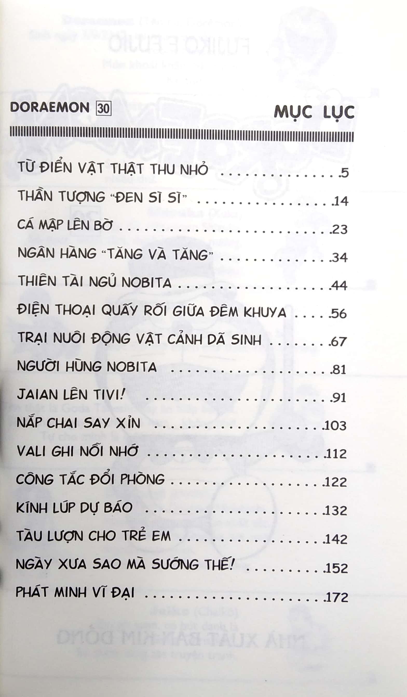 bộ doraemon - chú mèo máy đến từ tương lai - tập 30 (tái bản 2023) - Ảnh 2
