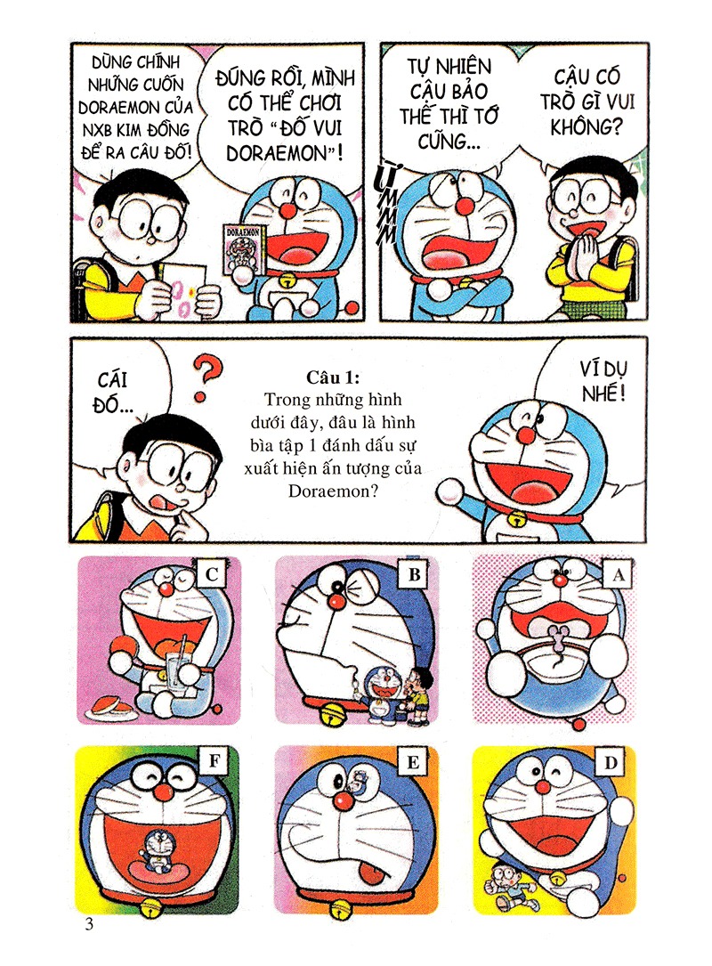 bộ doraemon đố vui - tập 1 - doraemon xuất hiện (tái bản 2023) - Ảnh 3