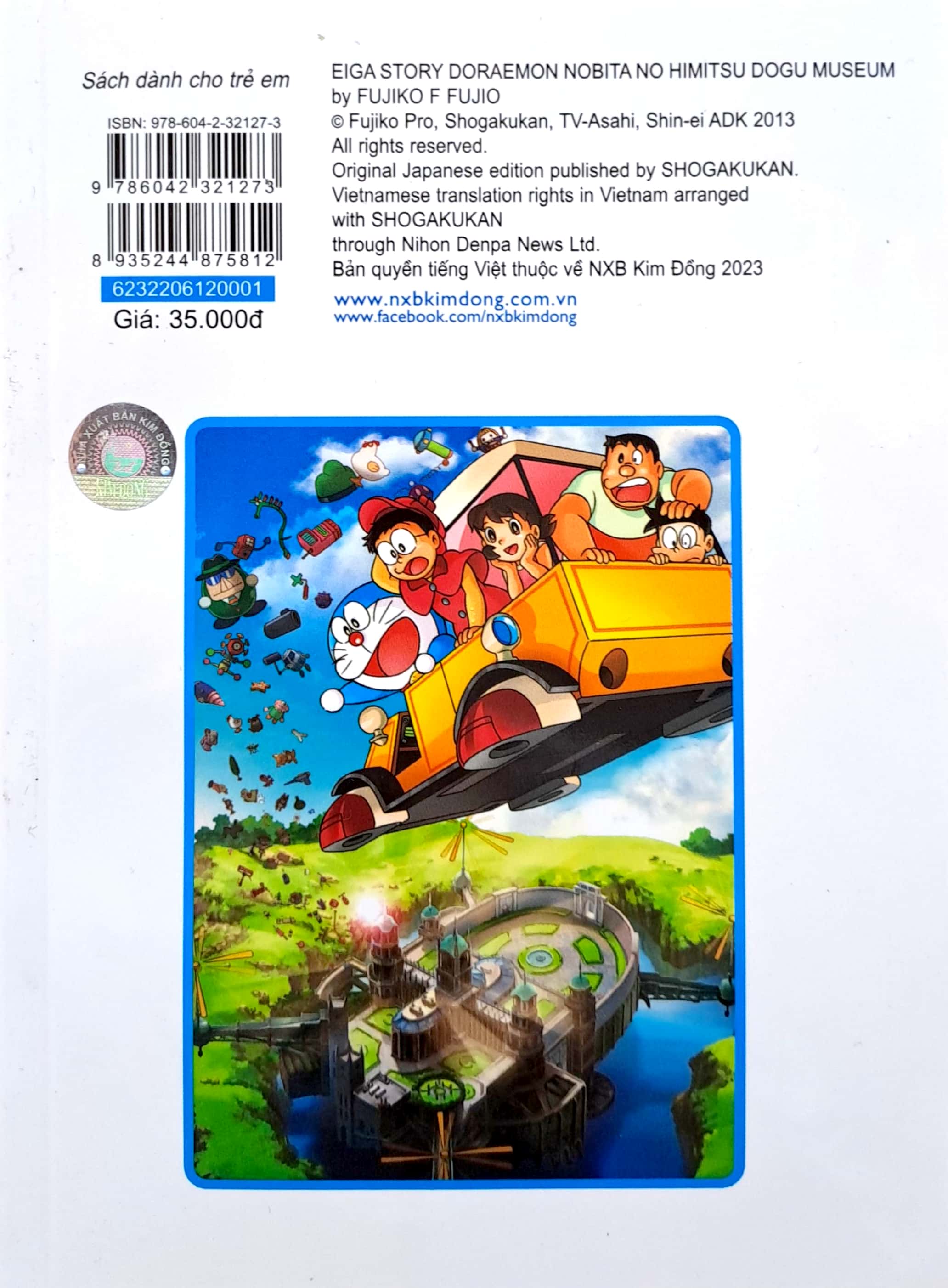 bộ doraemon - hoạt hình màu - nobita và viện bảo tàng bảo bối (tái bản 2023) - Ảnh 7