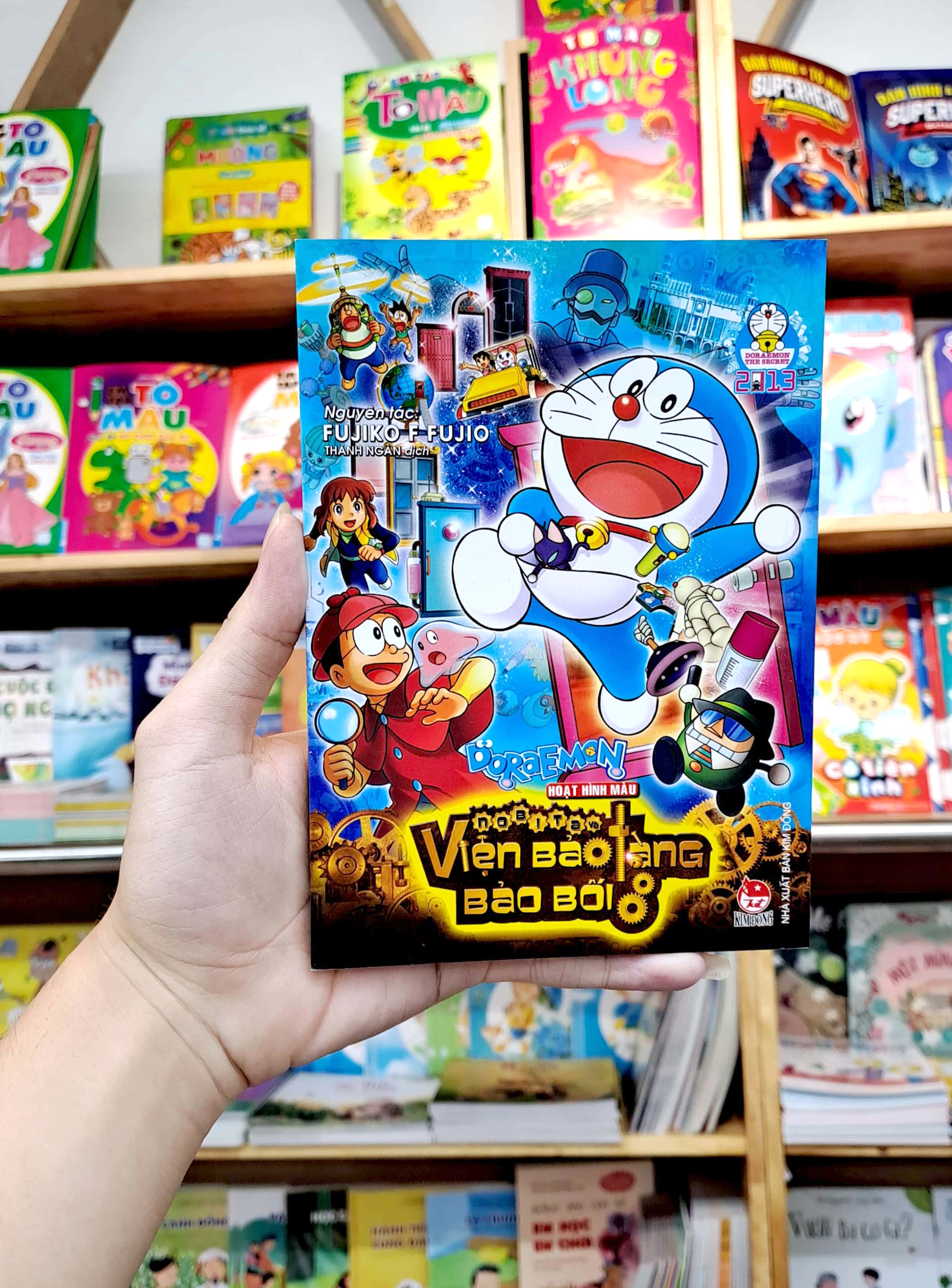 bộ doraemon - hoạt hình màu - nobita và viện bảo tàng bảo bối (tái bản 2023) - Ảnh 8