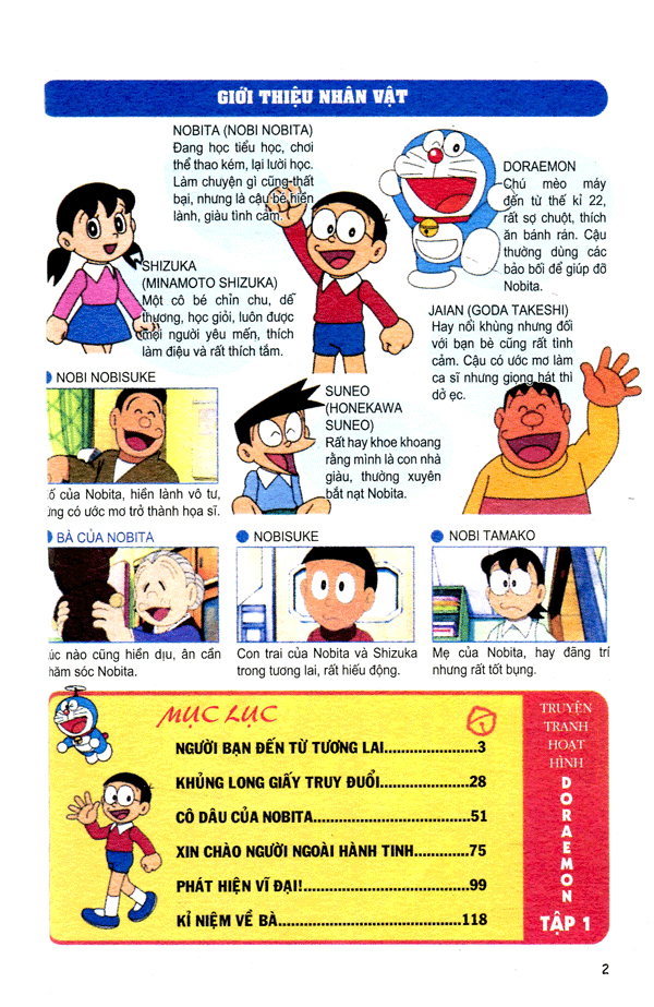 bộ doraemon - hoạt hình màu - tập 1 (tái bản 2020) - Ảnh 3