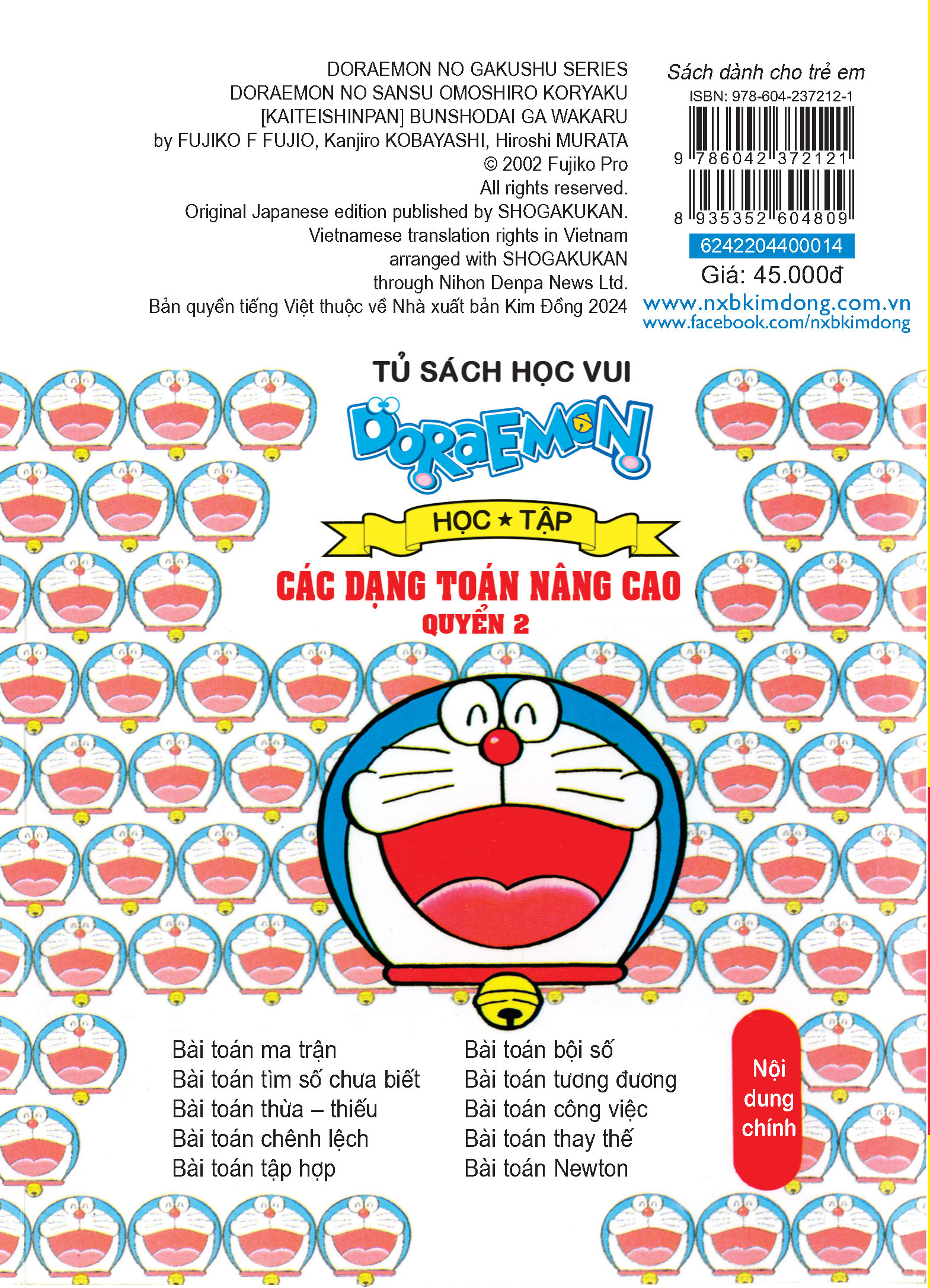 bộ doraemon học tập - các dạng toán nâng cao - quyển 2 (tái bản 2024) - Ảnh 3