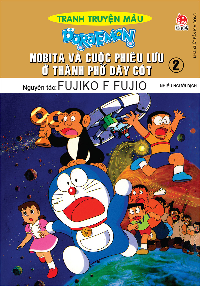 bộ doraemon - tranh truyện màu - nobita và cuộc phiêu lưu ở thành phố dây cót - tập 2 (tái bản 2023) - Ảnh 2