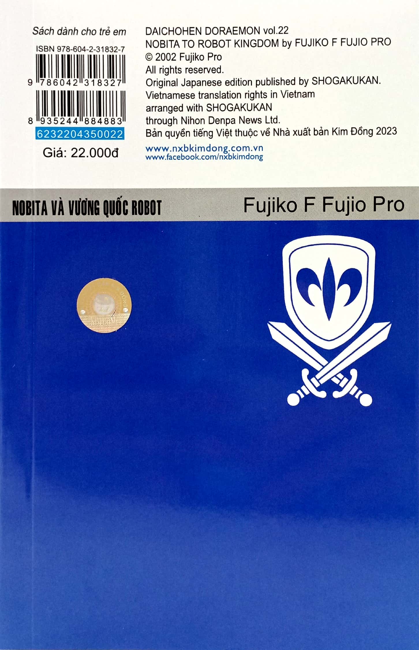 bộ doraemon - truyện dài - tập 22 - nobita và vương quốc robot (tái bản 2023) - Ảnh 6