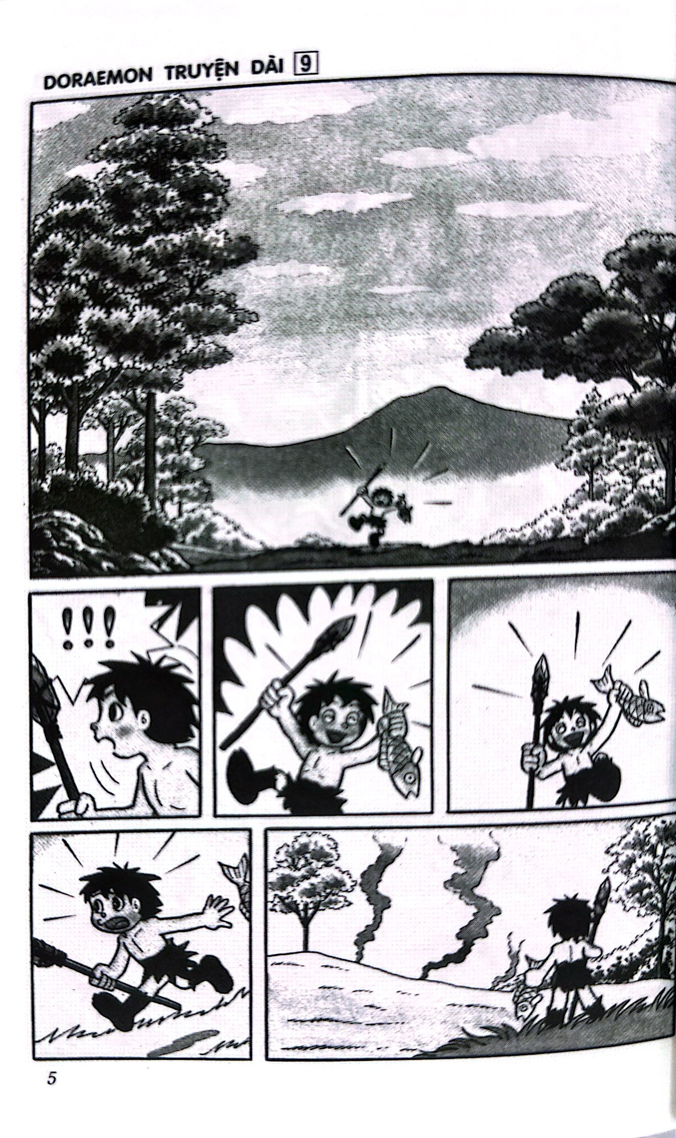 bộ doraemon - truyện dài - tập 9 - nobita và nước nhật thời nguyên thủy (tái bản 2023) - Ảnh 4