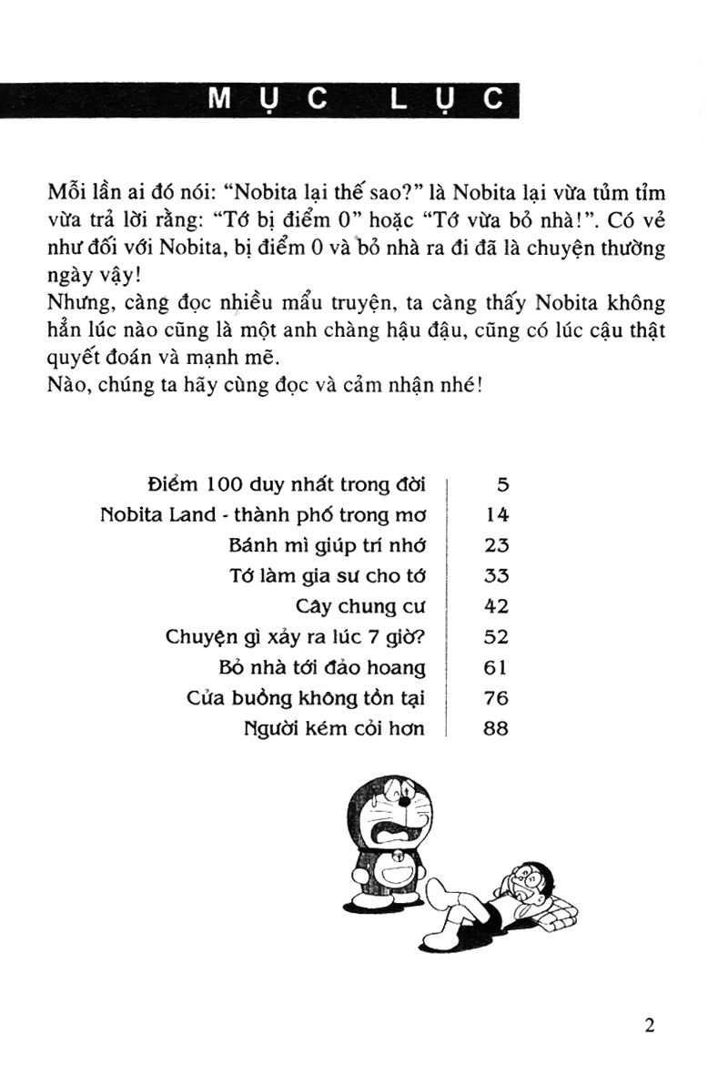 bộ doraemon - tuyển tập theo chủ đề - tập 7 - điểm 0 & bỏ nhà đi (tái bản 2019) - Ảnh 2