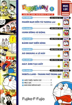 bộ doraemon - tuyển tập tranh truyện màu kĩ thuật số - tập 1 - Ảnh 3