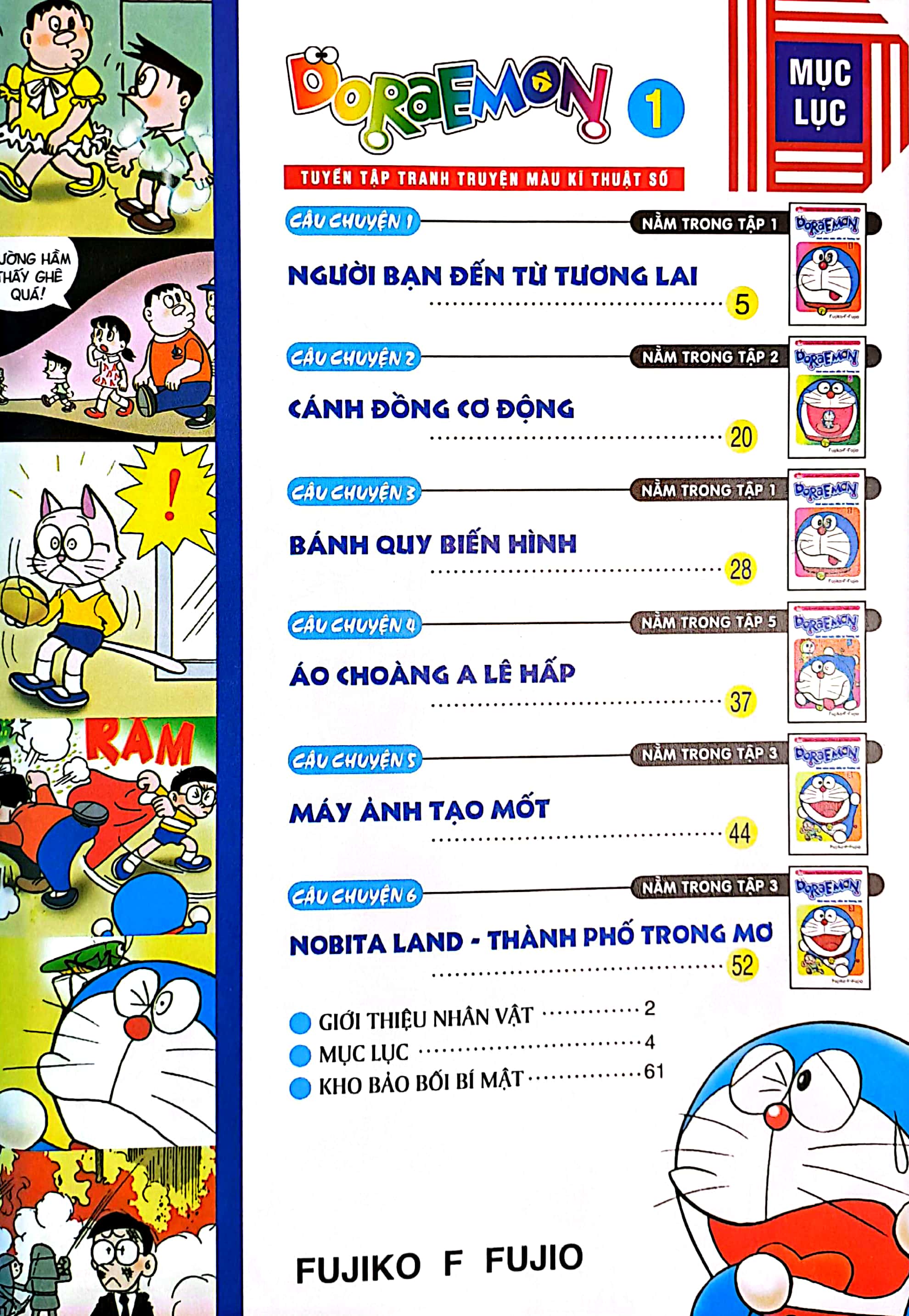bộ doraemon - tuyển tập tranh truyện màu kĩ thuật số - tập 1 (tái bản 2023) - Ảnh 4
