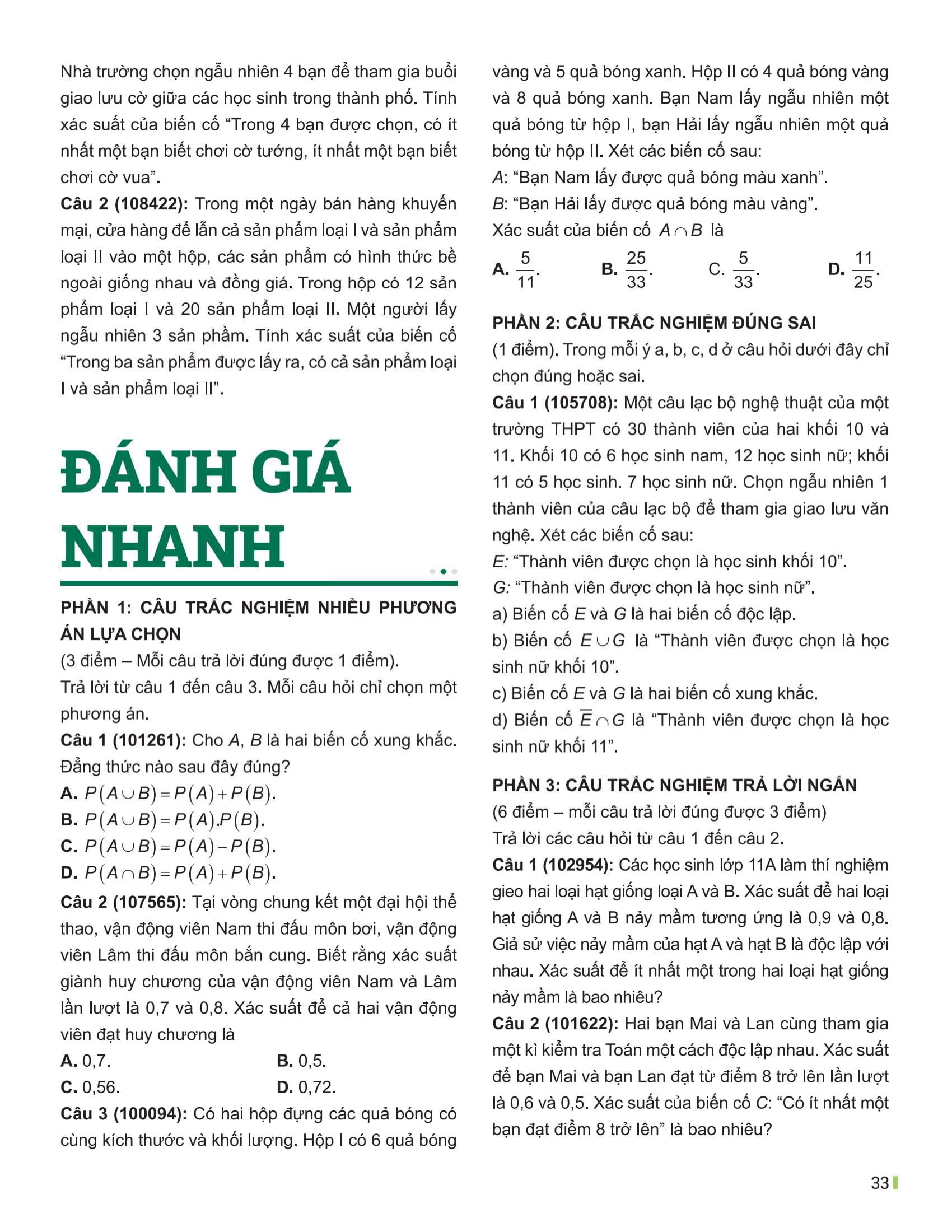 Bộ Đột Phá Tư Duy Toán 11 - Tập 2 - Ảnh 14