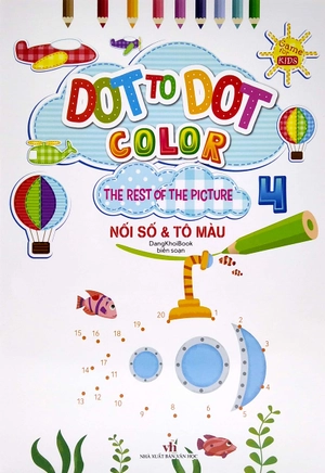 bộ dot to dot color - the rest of the picture - nối số và tô màu 4 - Ảnh 2