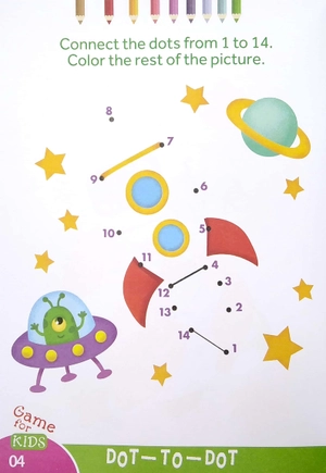 bộ dot to dot color - the rest of the picture - nối số và tô màu 4 - Ảnh 5