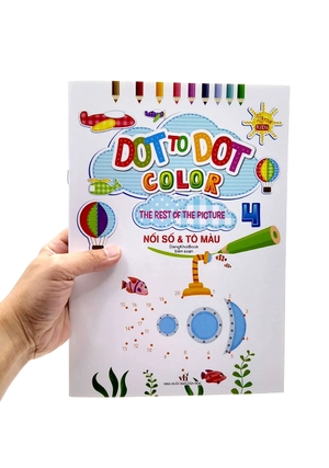 bộ dot to dot color - the rest of the picture - nối số và tô màu 4 - Ảnh 7