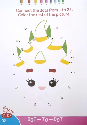 bộ dot to dot color - the rest of the picture - nối số và tô màu 5 - Ảnh 3