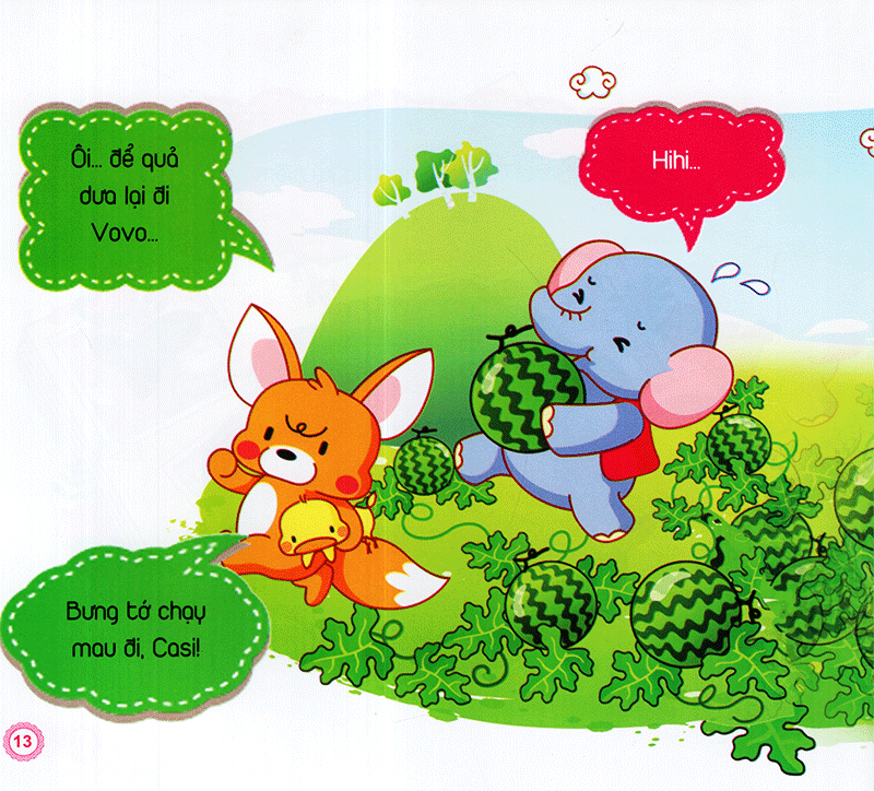 bộ dưa hấu ngọt lắm - truyện hay cho bé - tập 2 - Ảnh 14