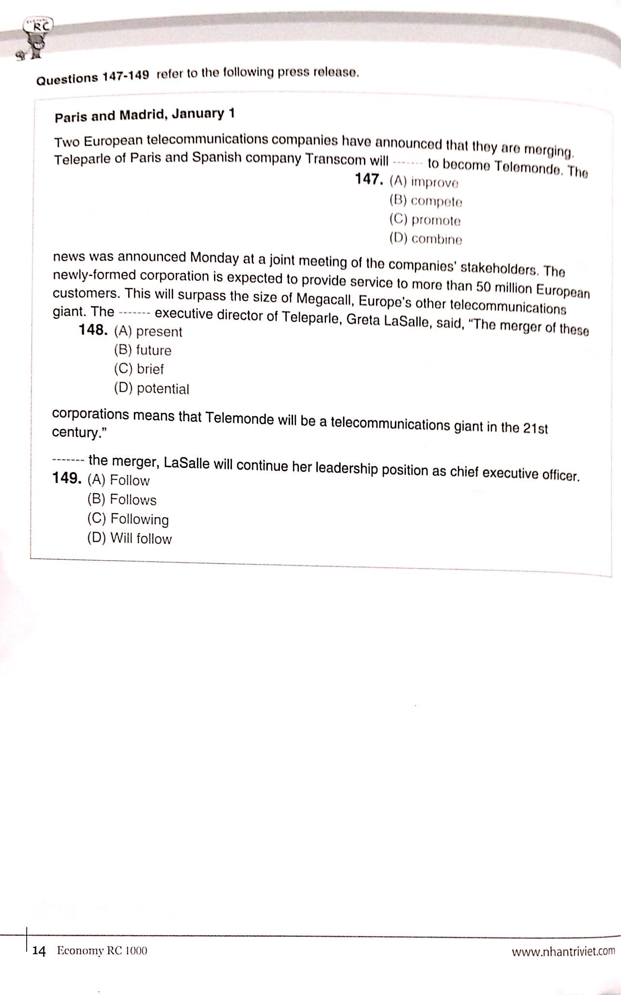 bộ economy toeic rc1000 vol 2 - Ảnh 9