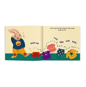 bộ ehon kỹ năng sống - để con yêu tự lập - cùng mặc quần áo nào(từ 1.5 tuổi) - Ảnh 3