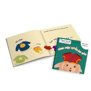 bộ ehon kỹ năng sống - để con yêu tự lập - cùng mặc quần áo nào(từ 1.5 tuổi) - Ảnh 4