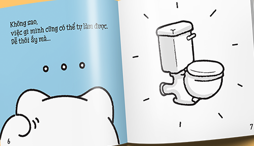 bộ ehon maru - những mẩu chuyện vụn vặt của maru - maru một ngày xui xẻo - (từ 2 - 8 tuổi) (tái bản 2020) - Ảnh 5