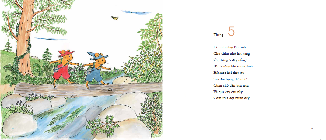 bộ ehon - mọt sách mogu - bài ca 12 tháng của gư-ri và gư-ra - Ảnh 7