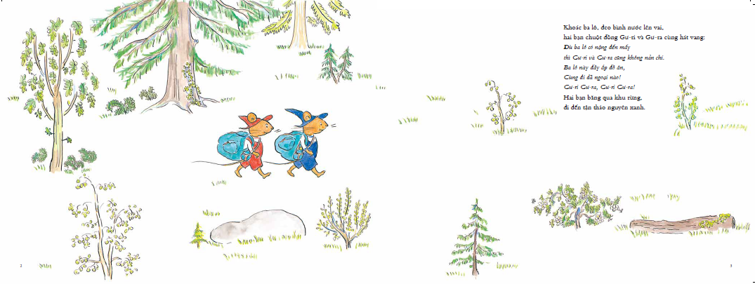 bộ ehon - mọt sách mogu - gư-ri và gư-ra đi dã ngoại (từ 1 - 6 tuổi) - Ảnh 3