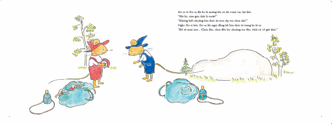 bộ ehon - mọt sách mogu - gư-ri và gư-ra đi dã ngoại (từ 1 - 6 tuổi) - Ảnh 4