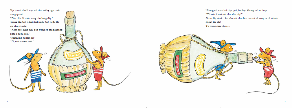 bộ ehon - mọt sách mogu - gư-ri và gư-ra đi tắm biển (từ 1 - 6 tuổi) - Ảnh 5