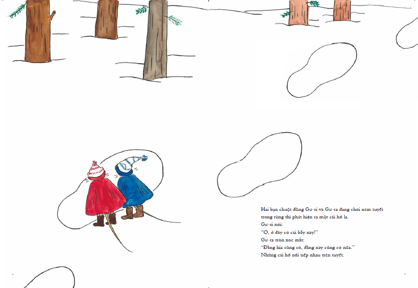 bộ ehon - mọt sách mogu - gư-ri và gư-ra - vị khách đặc biệt (từ 1 - 6 tuổi) - Ảnh 3