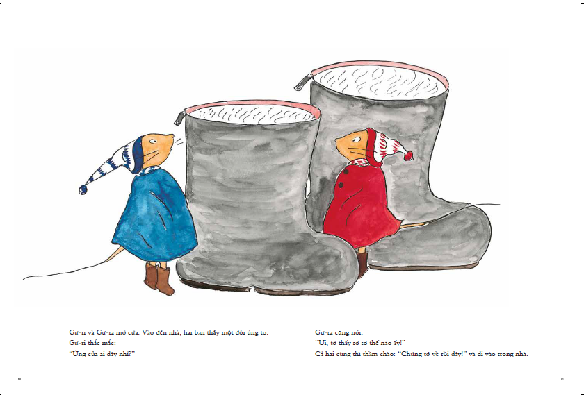 bộ ehon - mọt sách mogu - gư-ri và gư-ra - vị khách đặc biệt (từ 1 - 6 tuổi) - Ảnh 7