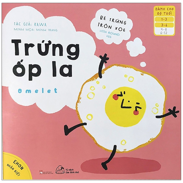 bộ ehon nhận biết - bé trứng tròn xoe - trứng ốp la (từ 1 - 6 tuổi)