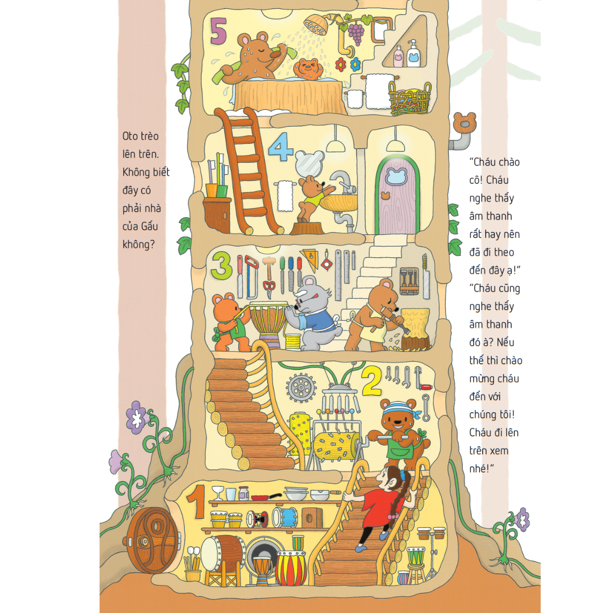 Bộ
						
										
										Ehon Nhật Bản - Toà Nhà 100 Tầng - Trong Rừng (Tái Bản 2024) - Ảnh 5