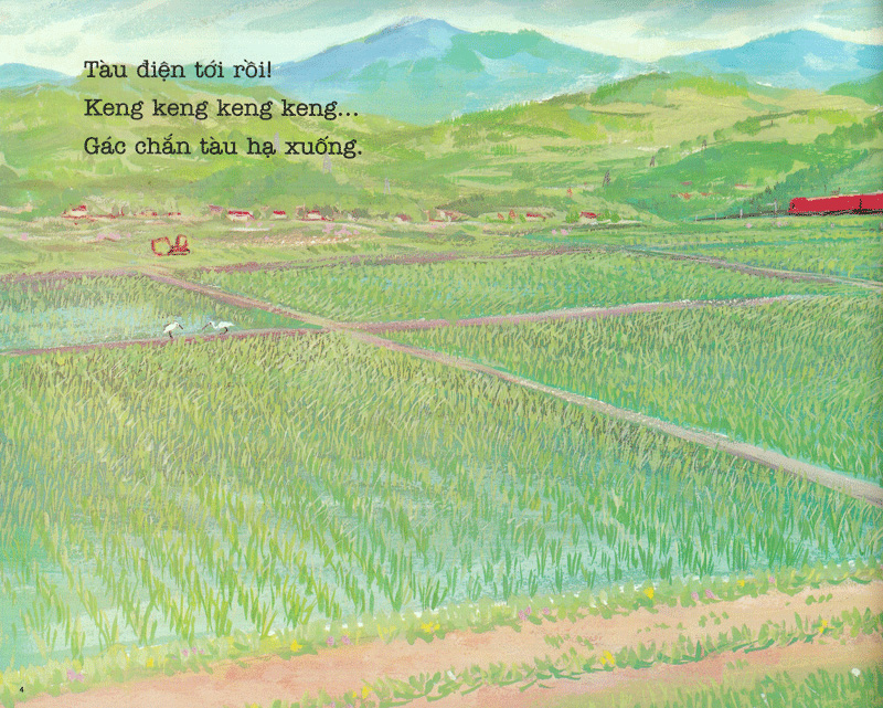 bộ ehon - thực phẩm tâm hồn cho bé - tàu điệntới rồi (tái bản 2021) - Ảnh 3