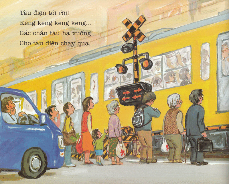 bộ ehon - thực phẩm tâm hồn cho bé - tàu điệntới rồi (tái bản 2021) - Ảnh 5