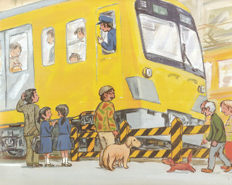 bộ ehon - thực phẩm tâm hồn cho bé - tàu điệntới rồi (tái bản 2021) - Ảnh 6