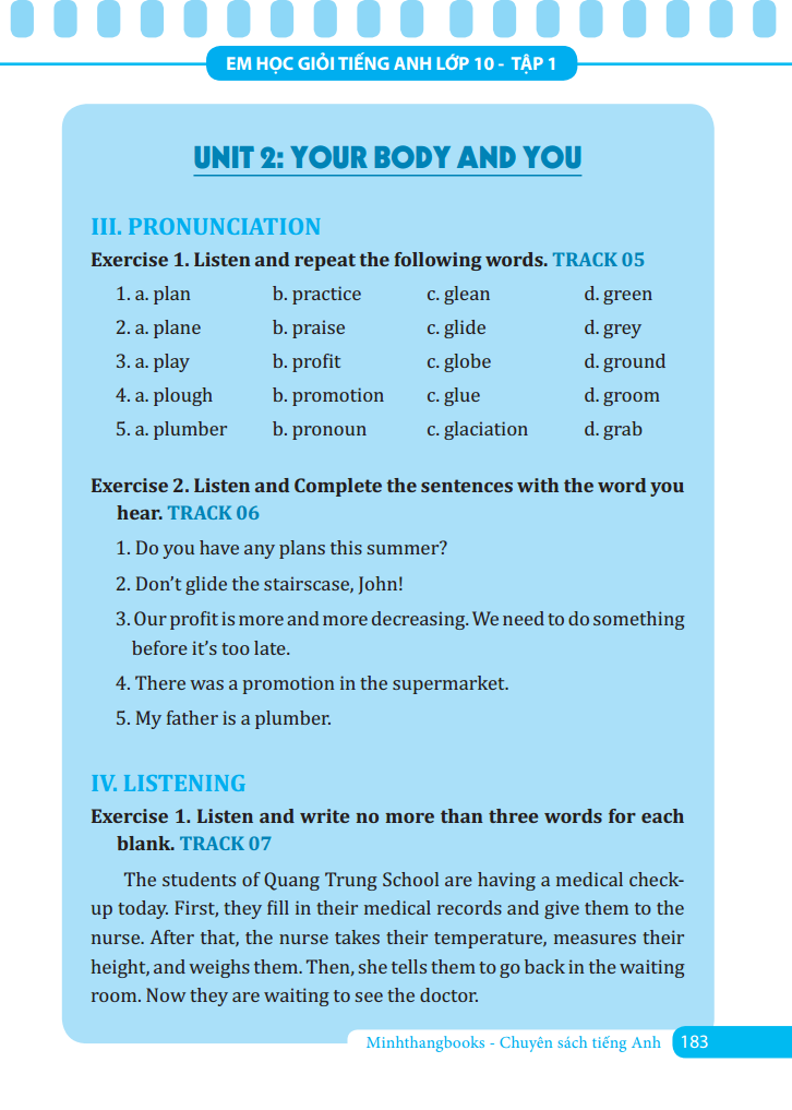 bộ em học giỏi tiếng anh 10 - tập 1 - Ảnh 13