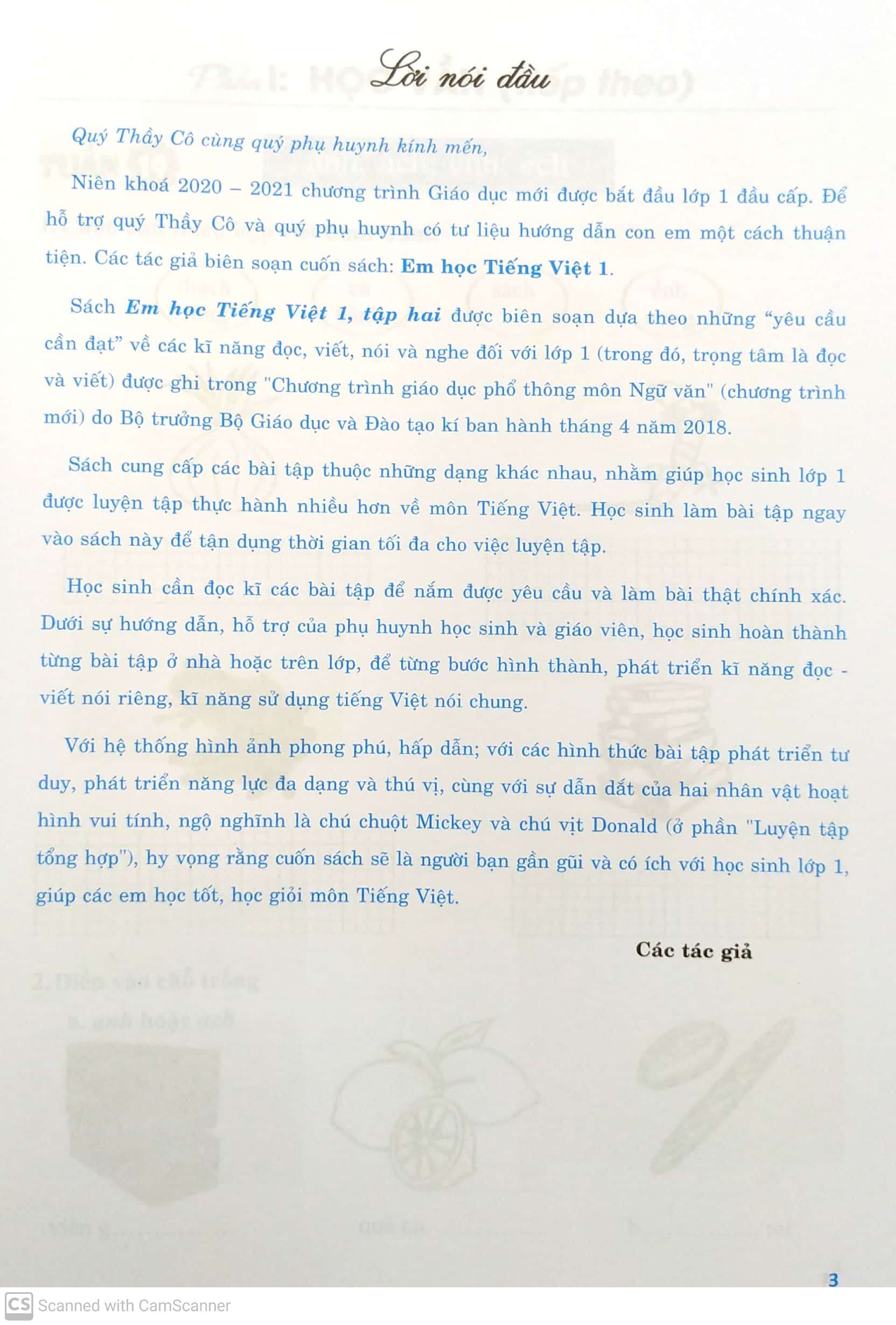 bộ em học tiếng việt 1 - tập 2 - Ảnh 3