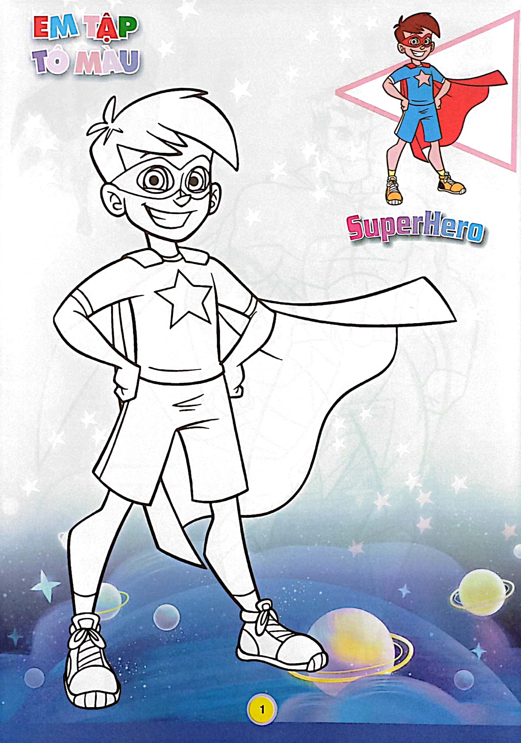 bộ em tập tô màu - super hero siêu nhân 2 - Ảnh 3