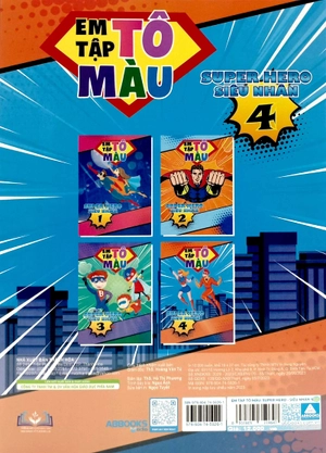 bộ em tập tô màu - super hero siêu nhân 4 - Ảnh 6